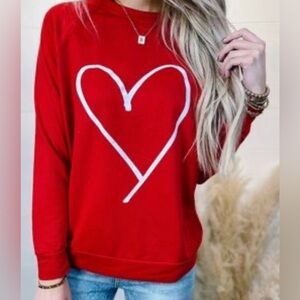 Women’s Red Heart Seven Rock Life Sweatshirt (M)